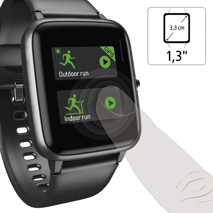Smart watch Hama Fit Watch 5910, 1.3", GPS, Heart rate, Pedometer, Calories, Waterproof, Black