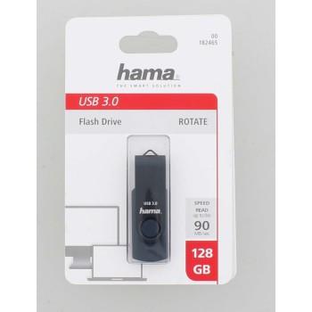 USB memory stick HAMA Rotate, 128GB, USB 3.0 90 MB/s, Petrol blue