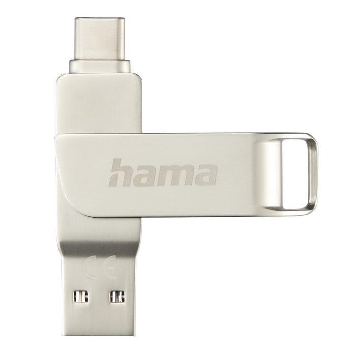 HAMA Flash memory "C-Rotate Pro", USB-C 3.1/3.0, 256GB, 100MB/s, 182492