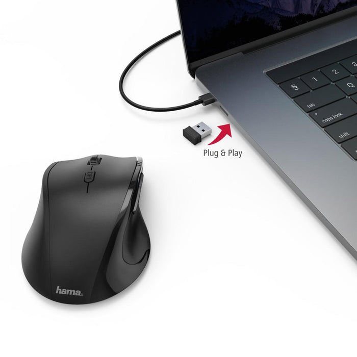 Riano Wireless Optical Mouse, Left Handed, HAMA 182645