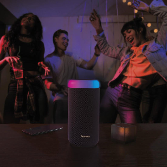 Bluetooth speaker HAMA Shine 2.0, 30W, LED, Water protection, Black, 188228