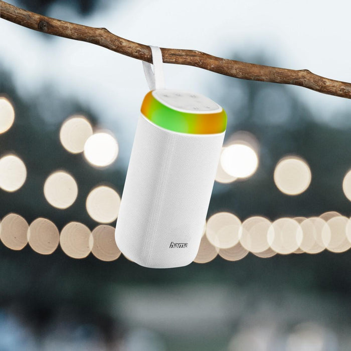 Bluetooth mobile speaker HAMA Shine 2.0, 30W, LED, Water protection, White, 188229