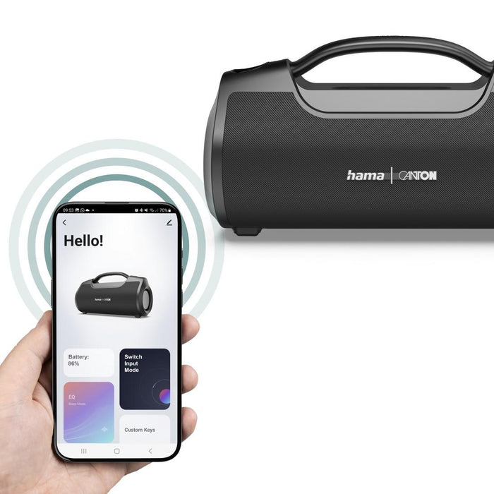 HAMA x Canton Bluetooth mobile speaker "Mate Pro MK II", waterproof IPX6, 60W