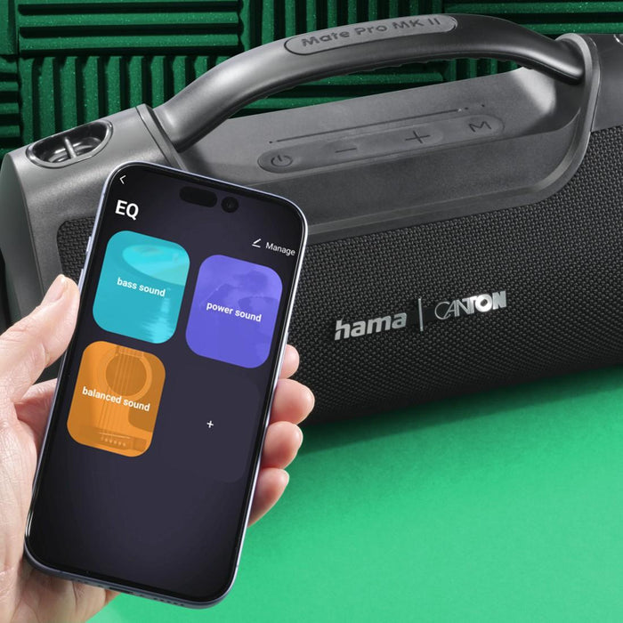 HAMA x Canton Bluetooth mobile speaker "Mate Pro MK II", waterproof IPX6, 60W
