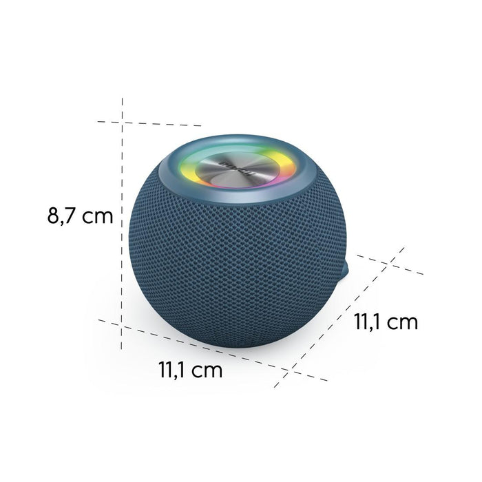 HAMA Bluetooth speaker "Ball Shape Speaker", 5 light modes, 5W, blue