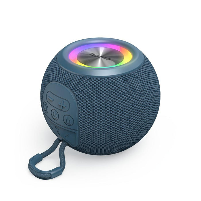 HAMA Bluetooth speaker "Ball Shape Speaker", 5 light modes, 5W, blue