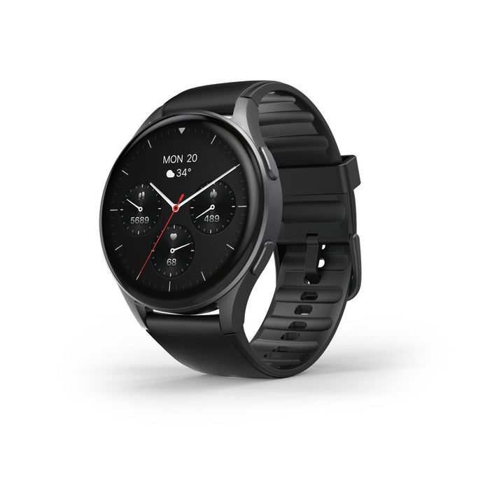 Hama 8900 GPS AMOLED Smartwatch 1.43" with Silicone Strap - Black