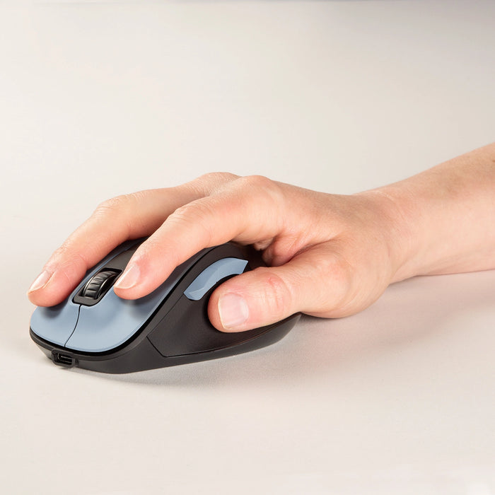 Hama MW-500 V2 Wireless Mouse with Rechargeable Battery - Light Blue
