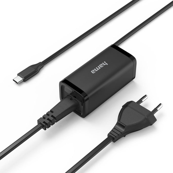 HAMA Laptop charger USB-C PD, GaN, 5-20V/45 W