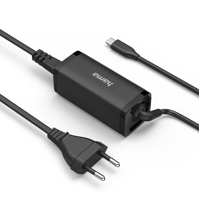 HAMA Laptop charger, USB-C PD, GaN, 5-20V/65 W