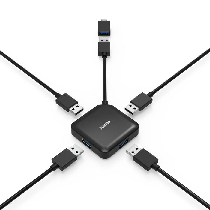 USB-A hub, 4-port, HAMA-200116