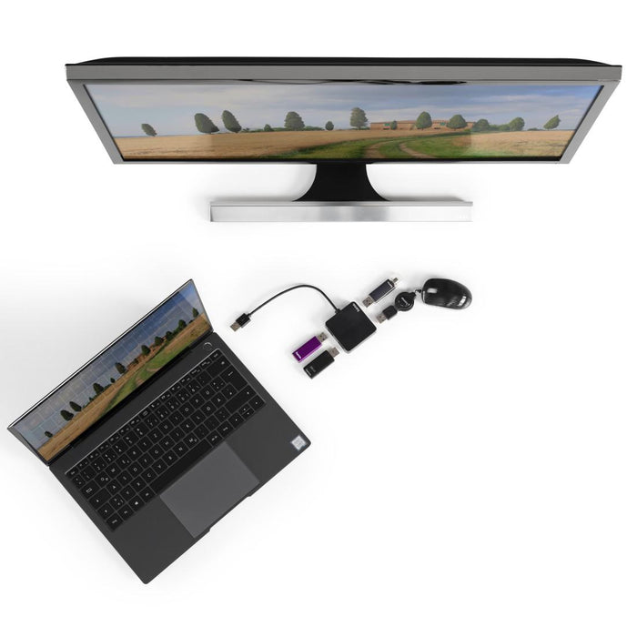 USB hub, 4 ports, HAMA-200121