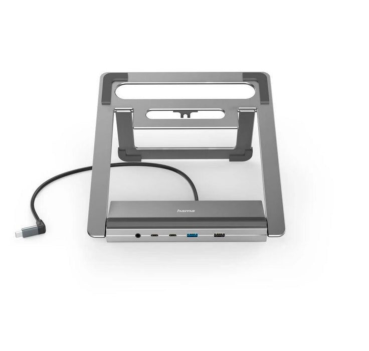 Hama "Connect2Office Stand" USB-C docking station, Laptop stand, 12 ports