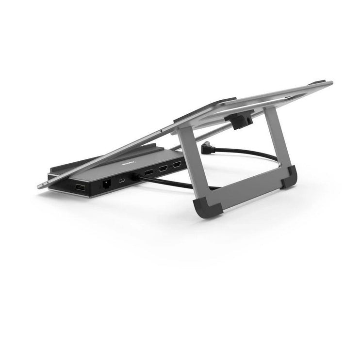 Hama "Connect2Office Stand" USB-C docking station, Laptop stand, 12 ports