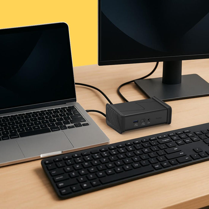 HAMA Docking station USB-C "Connect2Office Black", 9 ports, 2x HDMI™, USB-A, USB-C, LAN