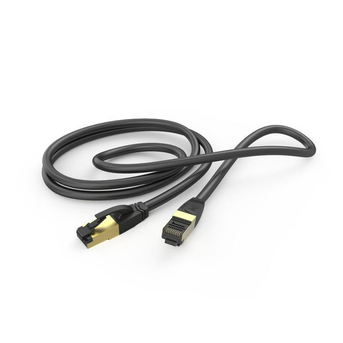 HAMA Network patch cable, CAT 8, 40 Gbit/s, S/FTP, shielded, halogen-free, 0.50 m