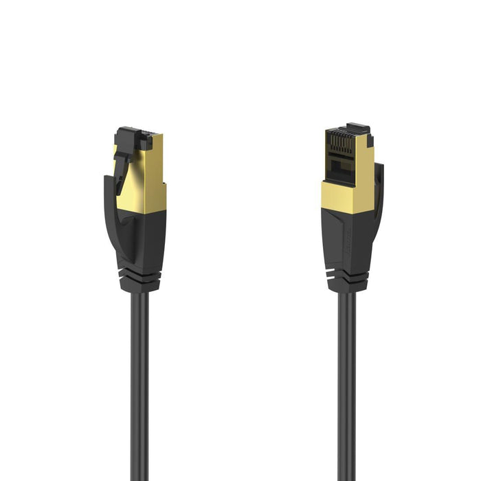 HAMA Network patch cable, CAT 8, 40 Gbit/s, S/FTP, shielded, halogen-free, 0.50 m