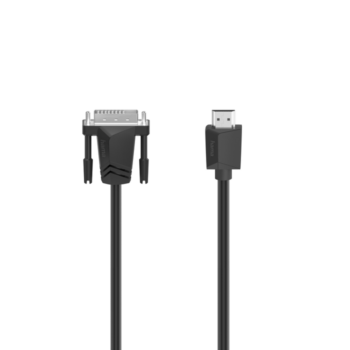 Cable HAMA 200716, DVI-I Dual Link male - HDMI male, Ultra-HD, 4K, 3m, Black