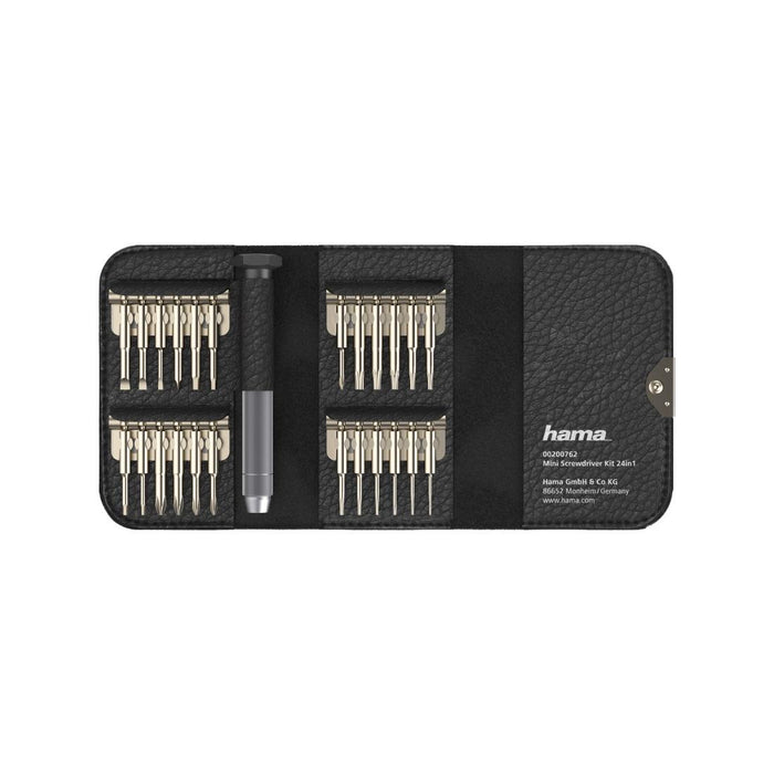 Screwdriver with 24 bits HAMA Mini, Black