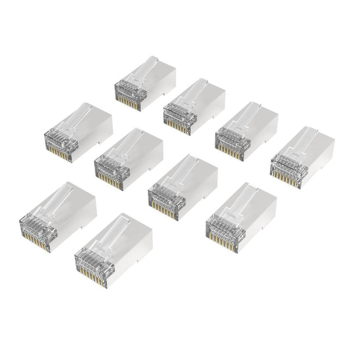 HAMA End RJ45, CAT 6a, 10 Gbit/s, shielded, 10 pcs.