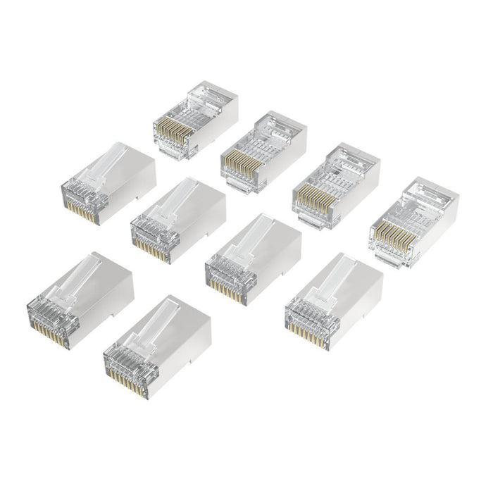 HAMA End RJ45, CAT 6a, 10 Gbit/s, shielded, 10 pcs.
