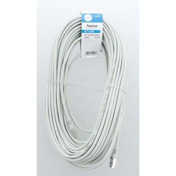 Network cable HAMA CAT 5e, F/UTP, RJ-45 - RJ-45, 30 m, Grey, Bulk