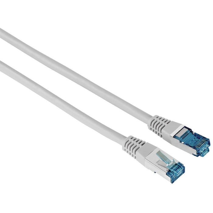 Network patch cable HAMA F/UTP, CAT 6, RJ-45 - RJ-45, 1Gbit/s, 10.0 m, Grey, Bulk