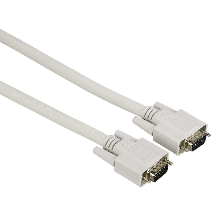Monitor cable HAMA 200932, VGA male - VGA male, 1.50m, White