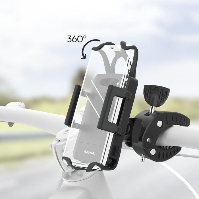 HAMA Bicycle Mobile Phone Holder, "Strong", 360 Degree Rotating