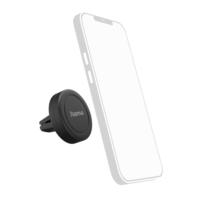 Hama Magnet Phone Holder, For Car, 360 Degree Rotation, Black