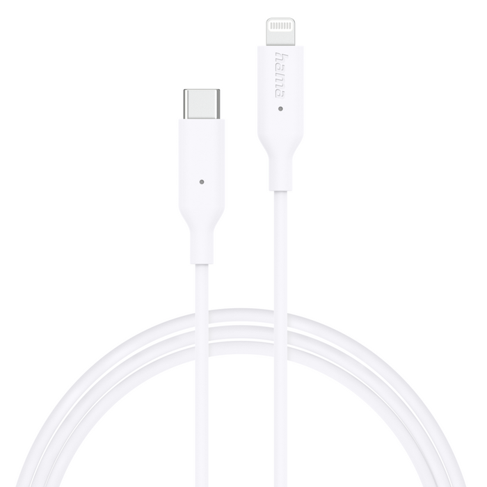 Charging/Data cable HAMA, USB-C - Type-C/Lightning, 1m, white