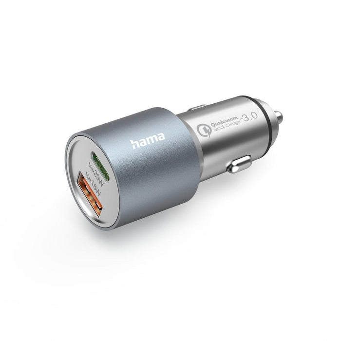 HAMA Fast car charger, 1x USB-C PD, 1x USB-A QC, 38 W, 201639