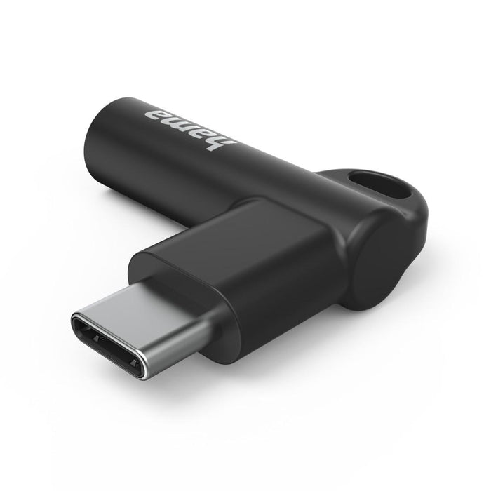 Hama adapter, USB-C - 3.5 mm jack, Aux, 90°, 201701
