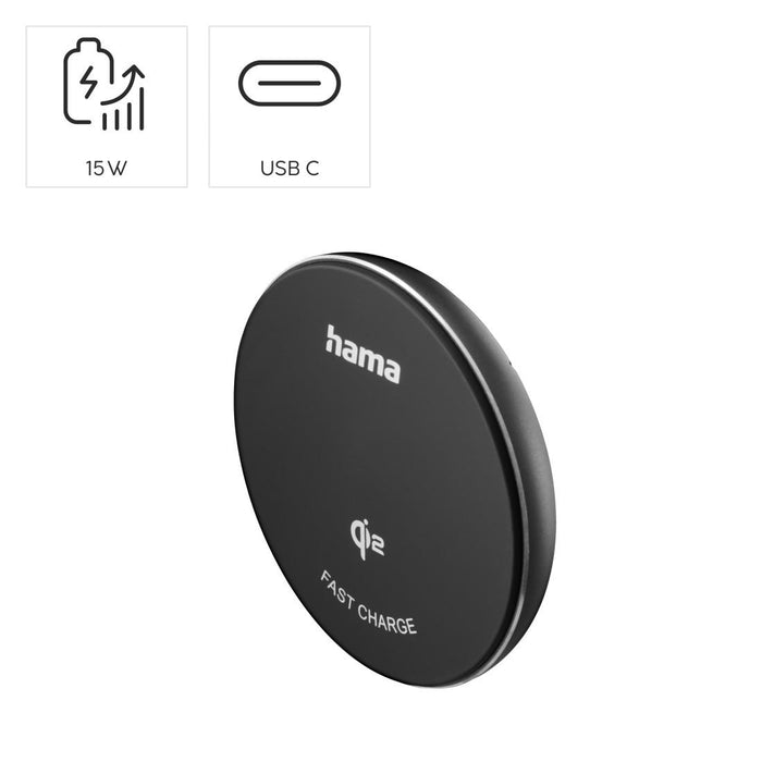Hama Wireless Qi2 Charger, 15 W