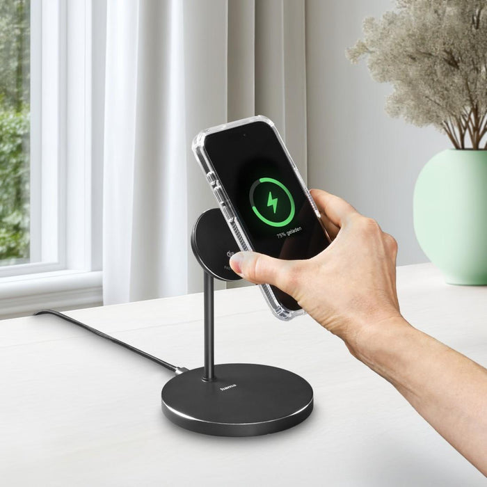 HAMA Wireless Charging Station Qi2, 15W, black