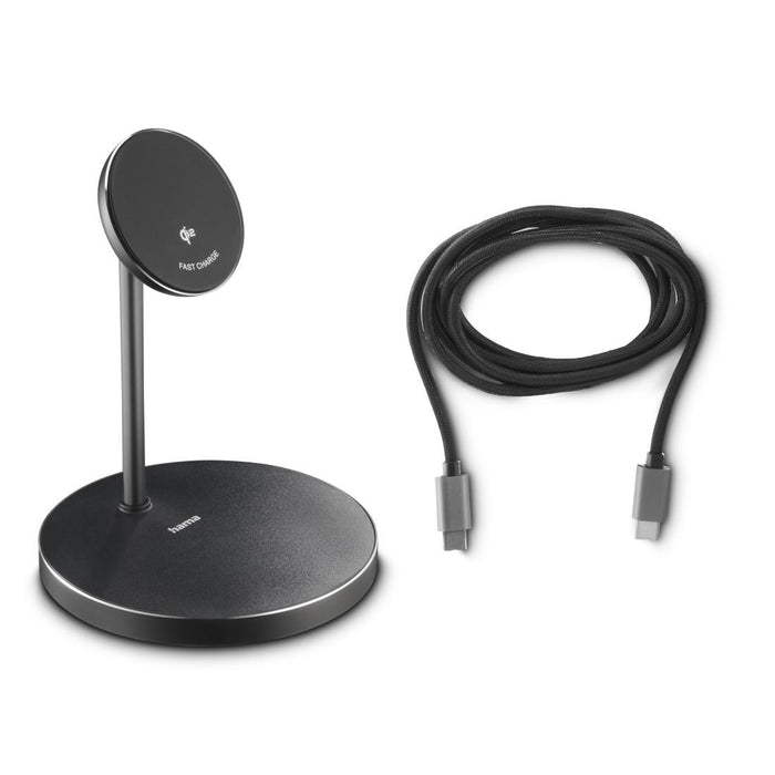 HAMA Wireless Charging Station Qi2, 15W, black