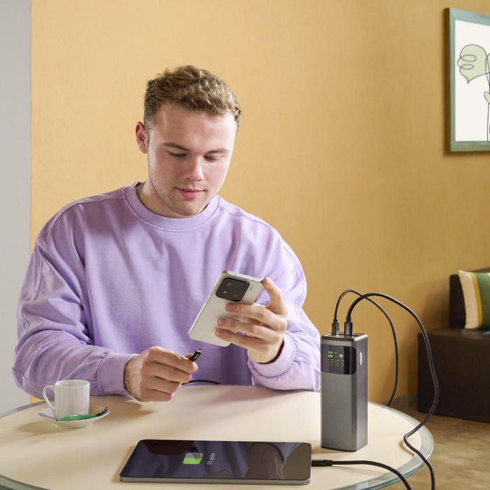 HAMA External battery "High Power", 200 W, 24000 mAh, 2x USB-C, USB-A, fast charging