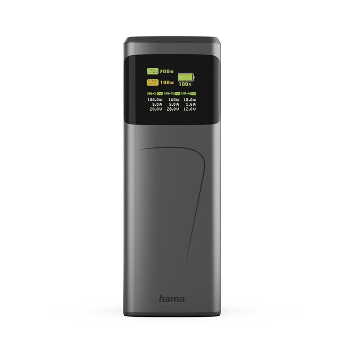 HAMA External battery "High Power", 200 W, 24000 mAh, 2x USB-C, USB-A, fast charging