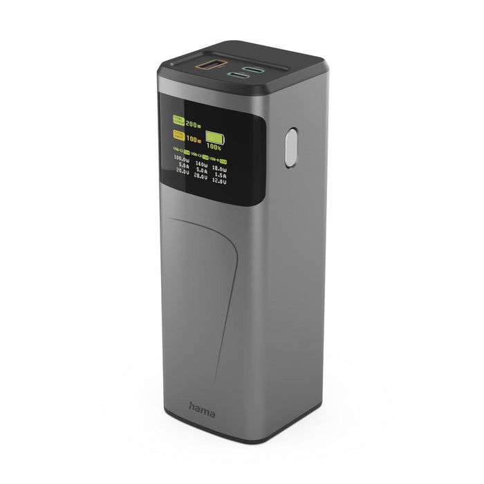 HAMA External battery "High Power", 200 W, 24000 mAh, 2x USB-C, USB-A, fast charging