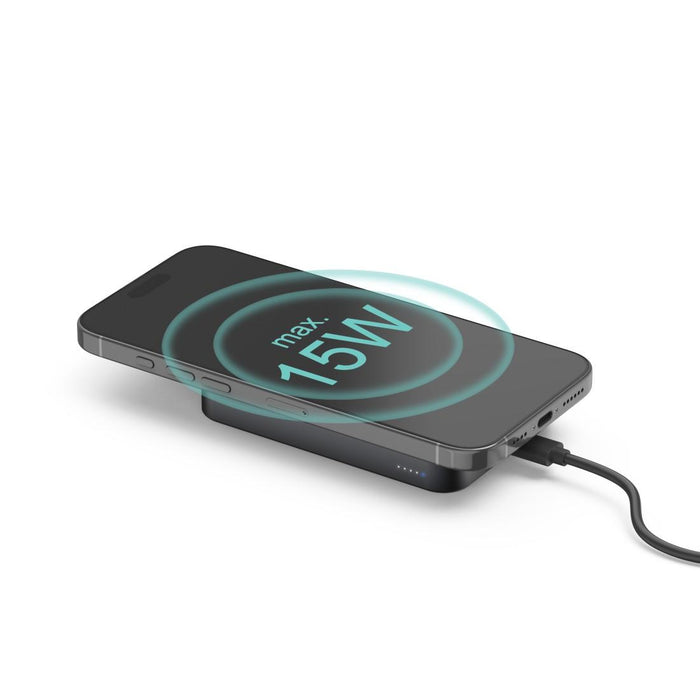 HAMA Wireless external battery Qi2, 10000mAh, inductive charging, anthracite