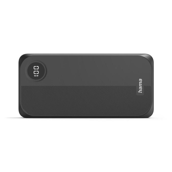 HAMA External battery 20000 mAh, 3 outputs: 2 x USB-C, 1 x USB-A, black