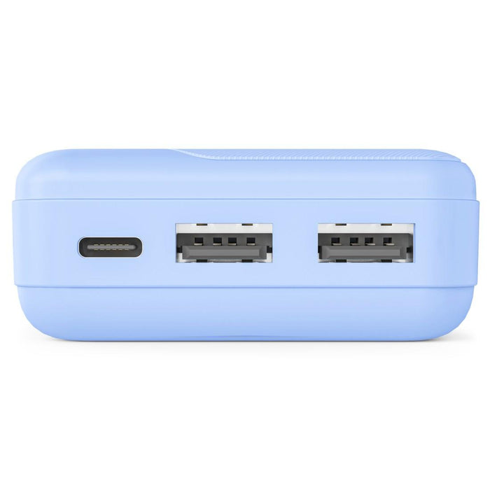 HAMA External battery "Pocket 10", 10000 mAh, Outputs: 2x USB-A, blue