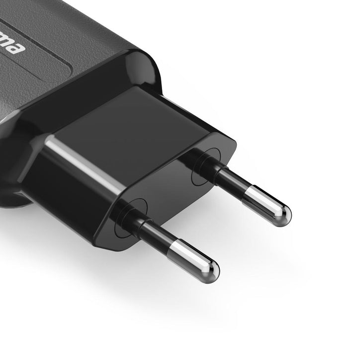 Charger HAMA 220V, 2 x USB-A, 12W, Black