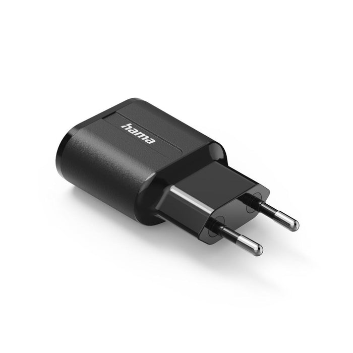 Charger HAMA 220V, 2 x USB-A, 12W, Black