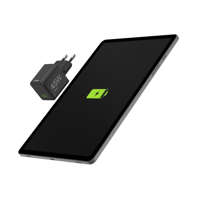 HAMA Fast mini charger GaN, USB-C, PD, 45 W, black