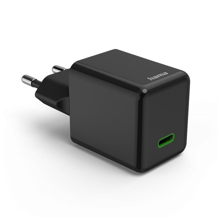 HAMA Fast mini charger GaN, USB-C, PD, 45 W, black