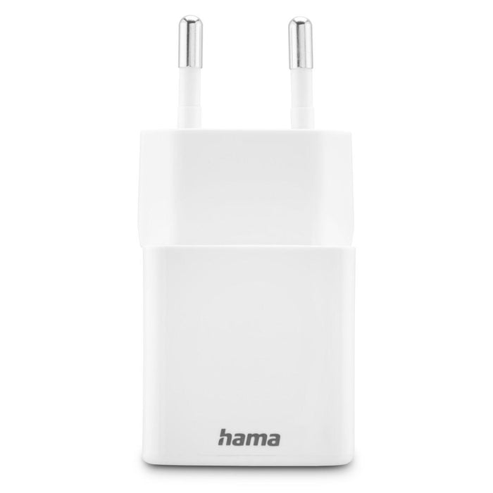 HAMA Fast mini charger 1x USB-C, 1x USB-A, PD, 20 W, white