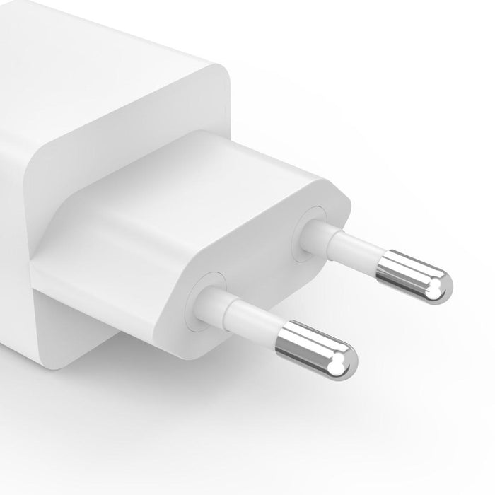 HAMA Fast mini Gan charger, 30 W, 1x USB-C, 1x USB-A, PD, white
