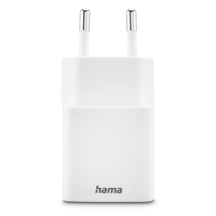 HAMA Fast mini Gan charger, 30 W, 1x USB-C, 1x USB-A, PD, white
