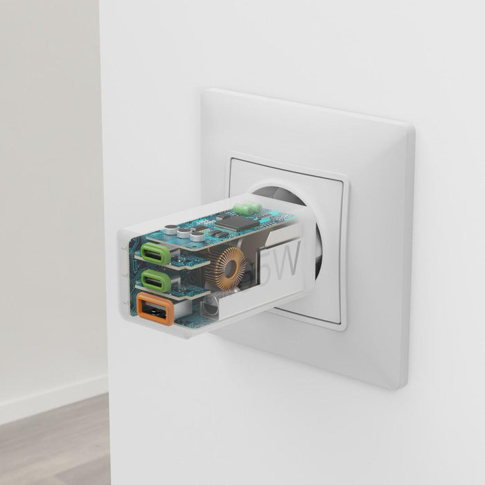 HAMA Fast mini charger, 65W, GaN, PD, 201996